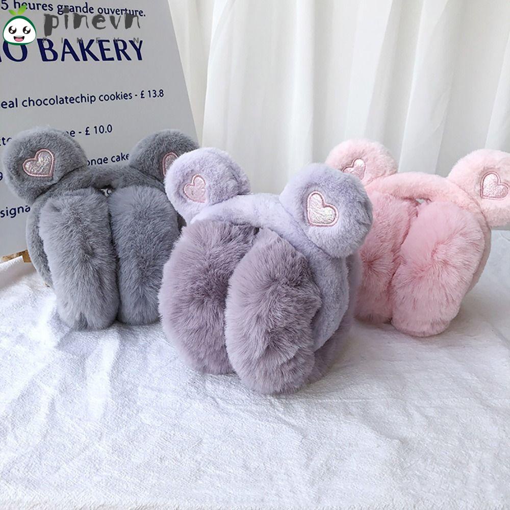 Chụp Tai Hình Gấu Bông Mềm Mại Giữ Ấm Cho Bé Sự Bảo Vệ