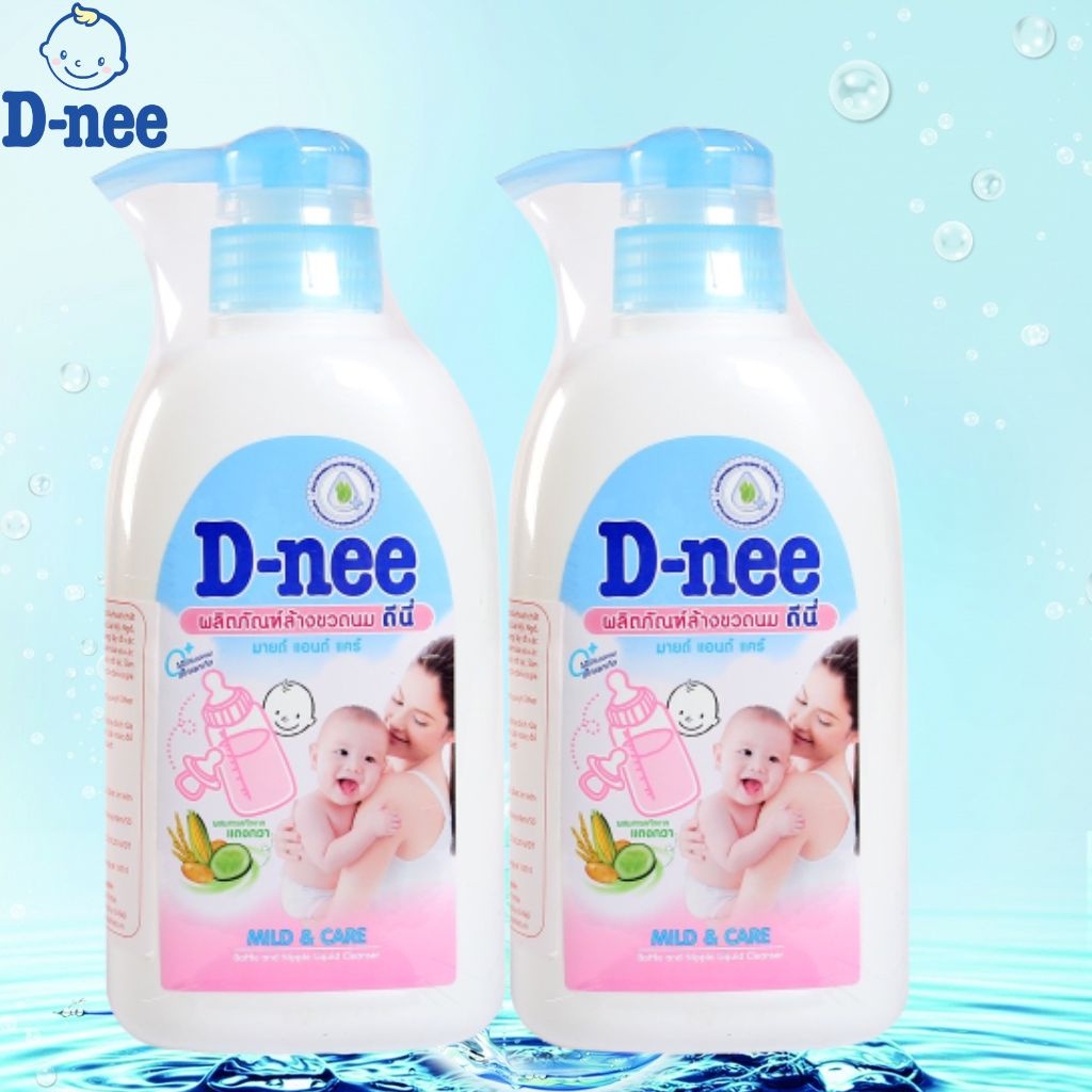 Nước rửa bình sữa & rau quả Dnee 500ml , Nước xúc bình sữa , bình nước cho bé