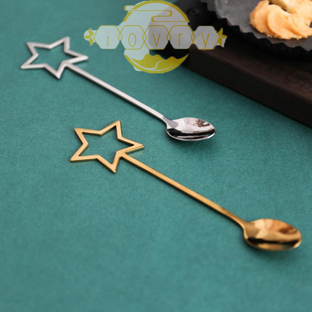 Muỗng Cà Phê Bằng Thép Không Gỉ 304 Hình Ngôi Sao Năm Cánh