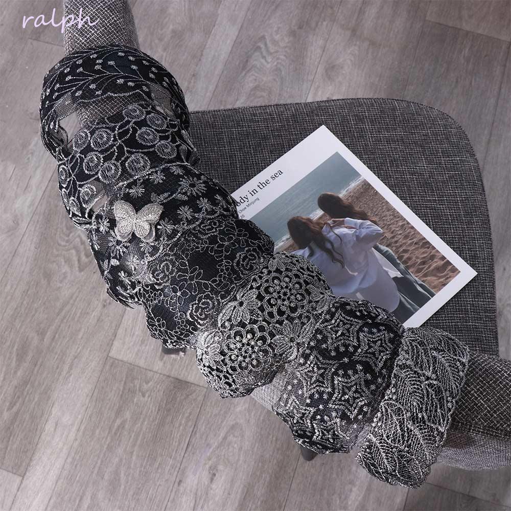 Băng Đô Cài Tóc Bằng Lụa Thêu Hoa Phong Cách Vintage Cho Nữ