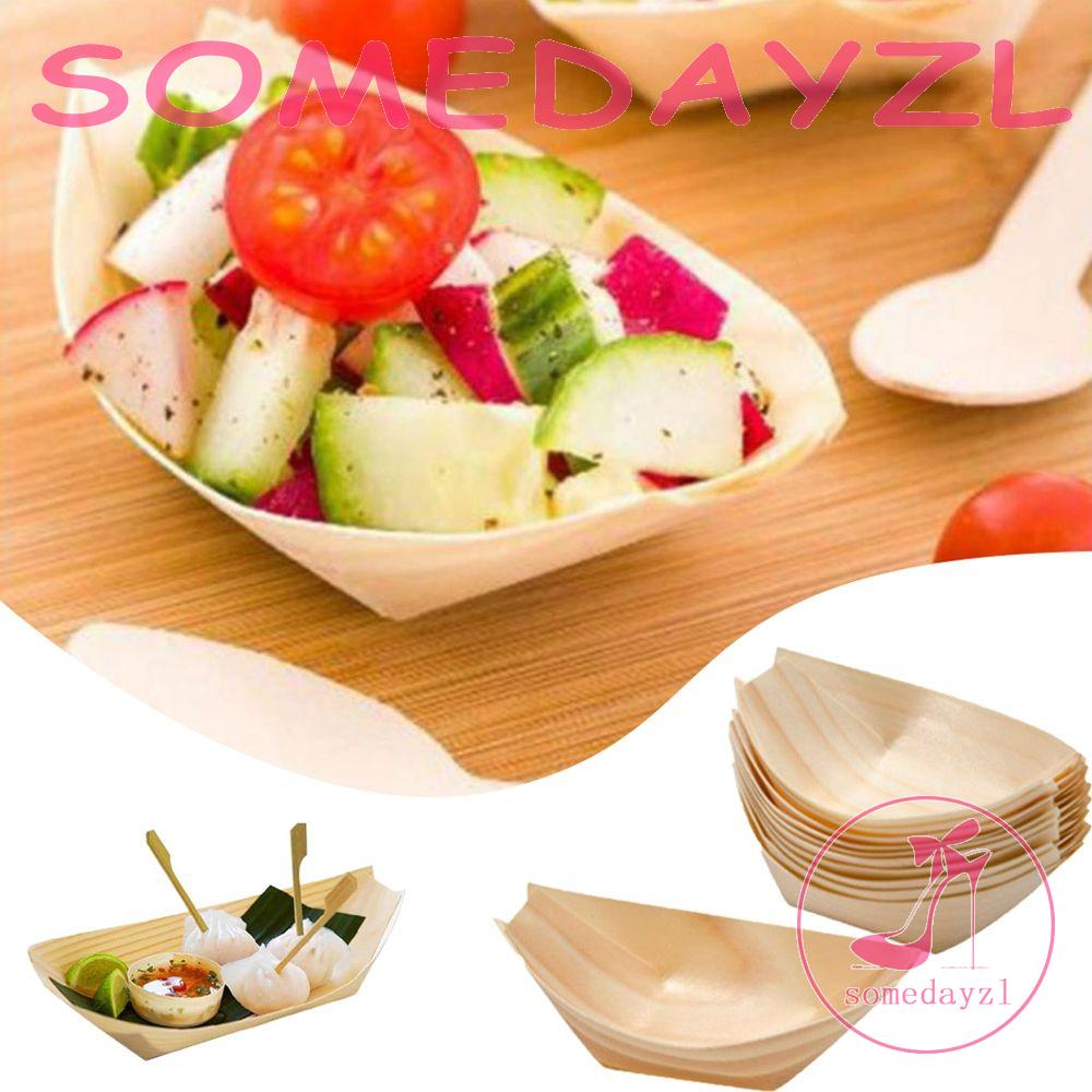 Tô Gỗ Dùng Đựng Sushi / Bánh Kem Tiện Dụng