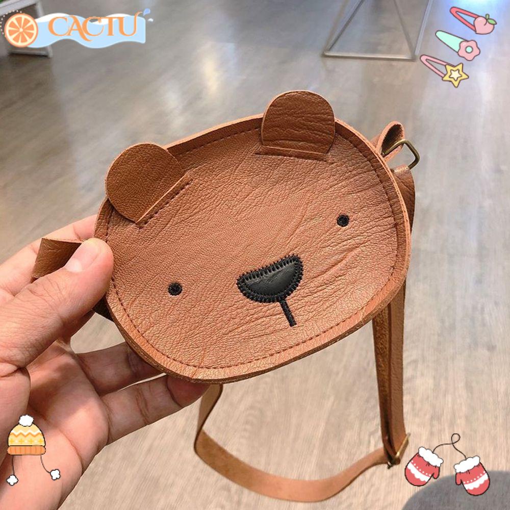 Ba Lô Da PU Họa Tiết Gấu Xinh Xắn Hợp Thời Trang