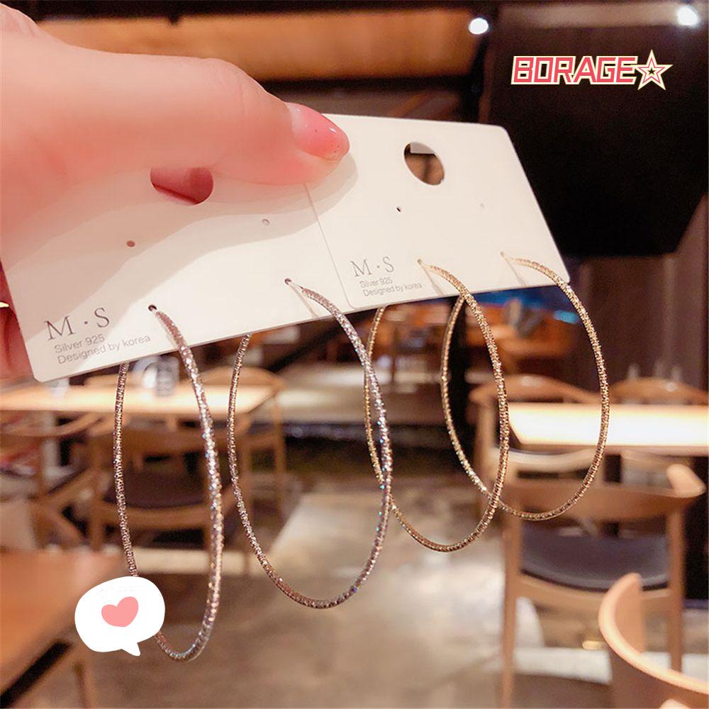Khuyên Tai Hình Tròn BORAG Cho Nữ|Vòng Tròn Lớn Đẹp Mắt Cao Cấp