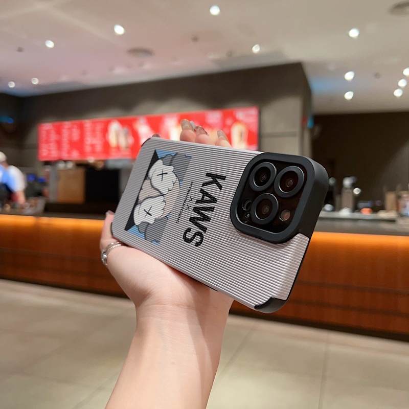 Ốp Điện Thoại TPU Mềm Chống Trượt Chống Sốc In Hình KAWS Cho iPhone 14 Pro Max 13 12 11 Pro X XS XR 7 8 Plus SE Sự Bảo Vệ