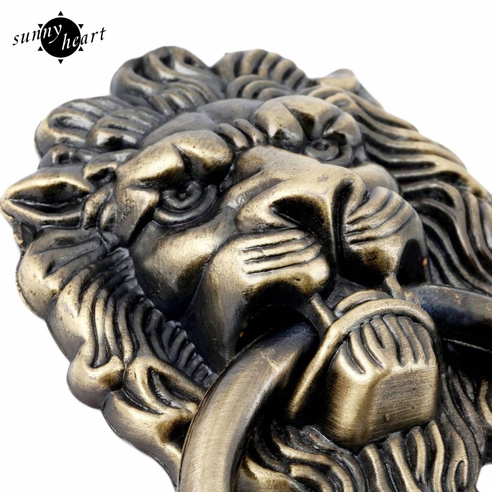 Tay Nắm Cửa Hình Đầu Sư Tử Phong Cách Vintage