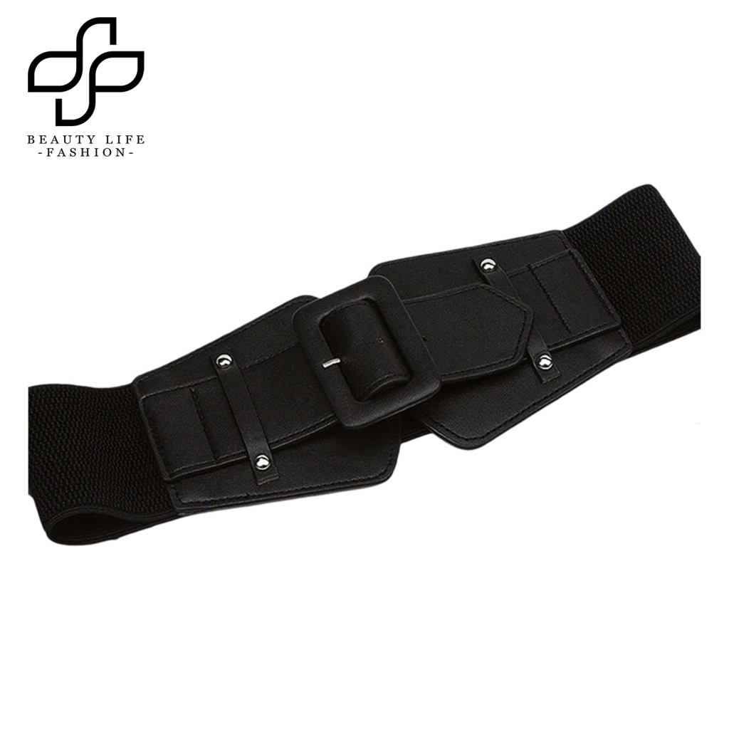 Thắt Lưng Giả Da Bản Rộng Co Giãn Chống Trượt Có Thể Điều Chỉnh Thoải Mái