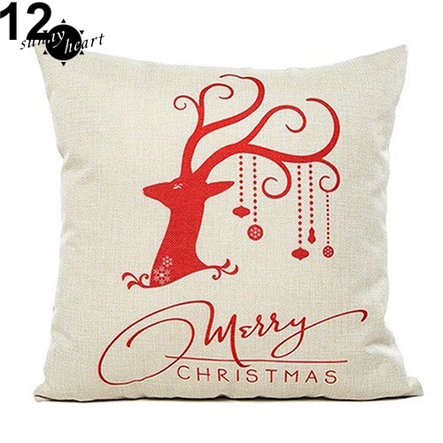 Vỏ Gối Vuông In Hình Chủ Đề Giáng Sinh Độc Đáo