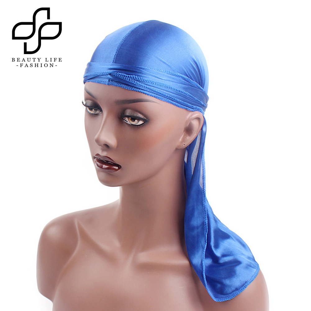 Mũ Turban Lụa Màu Trơn Phong Cách Cướp Biển Thời Trang Cho Nam Và Nữ