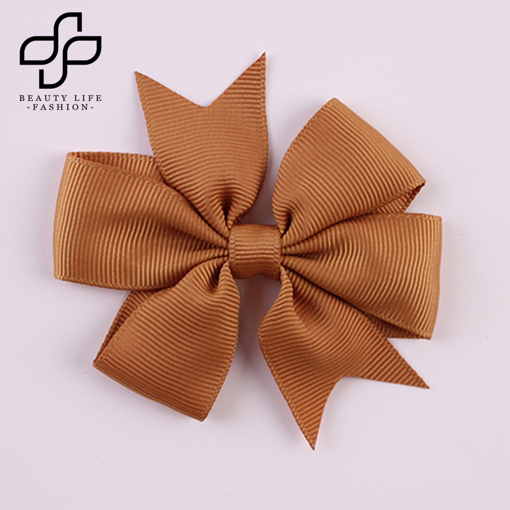 Set 40 Kẹp Tóc Nơ Ruy Băng Satin Hỗn Hợp Cho Bé Gái