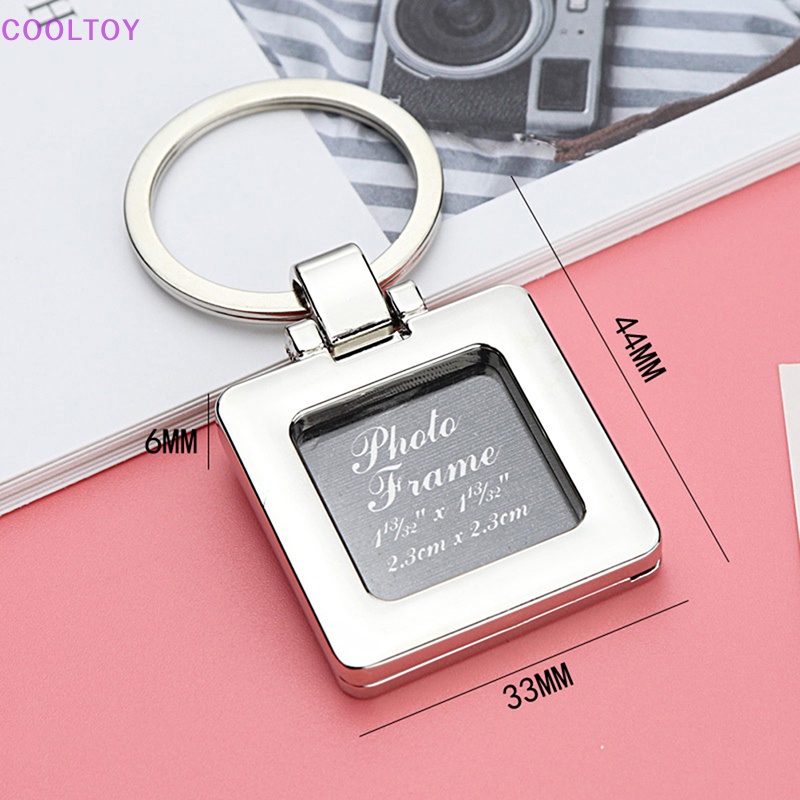 Móc Khóa Khung Ảnh Kim Loại Rỗng Sáng Tạo Cá Tính