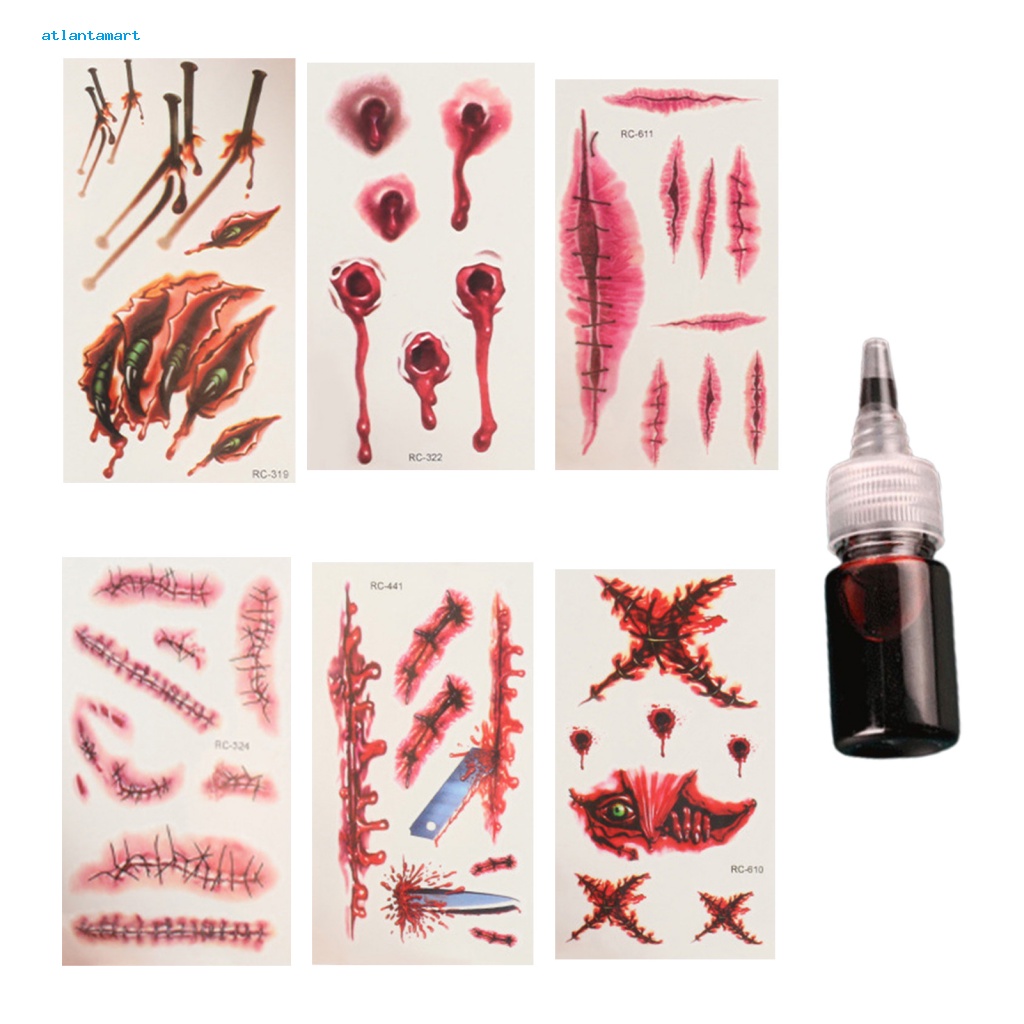 Túi Đựng Đồ Dùng Cao Cấp Tiện Dụng| Set 8ml Nhãn Dán Hình Xăm Giả Plasma Siêu Mỏng Không Đau Dùng Hóa Trang Halloween