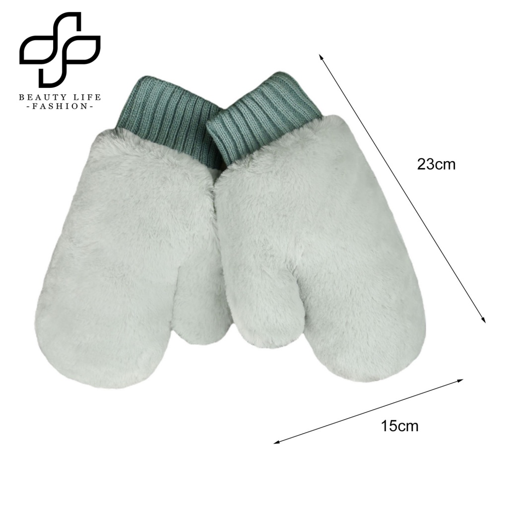 1 Đôi Găng Tay Mùa Đông Trọng Lượng Nhẹ Có Móc Treo Cổ Hoàn Hảo Cho Nữ Sinh