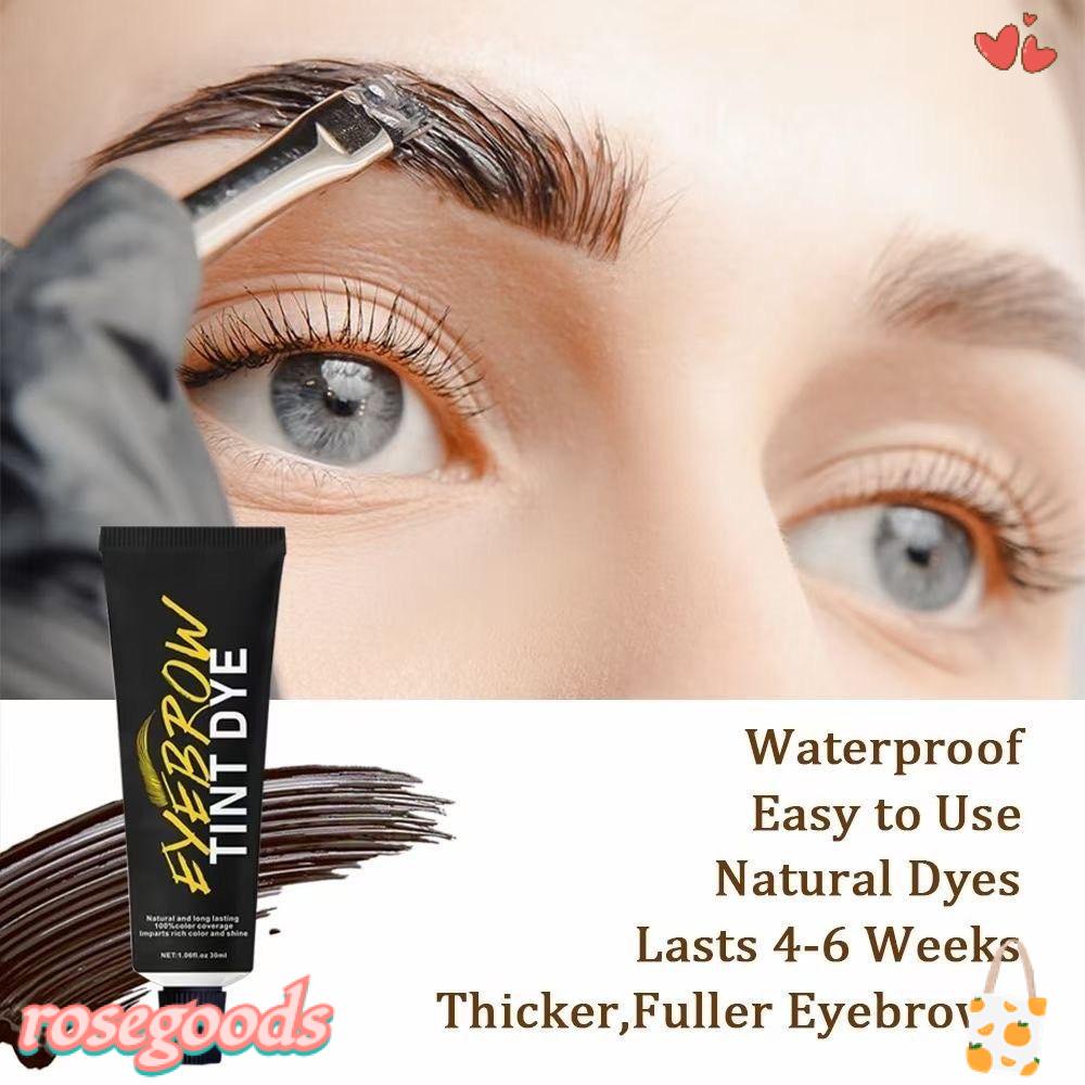 Kem Nhuộm Lông Mày 3 Màu Tùy Chọn Chống Nước Kèm Dao Cạo Tiện Dụng