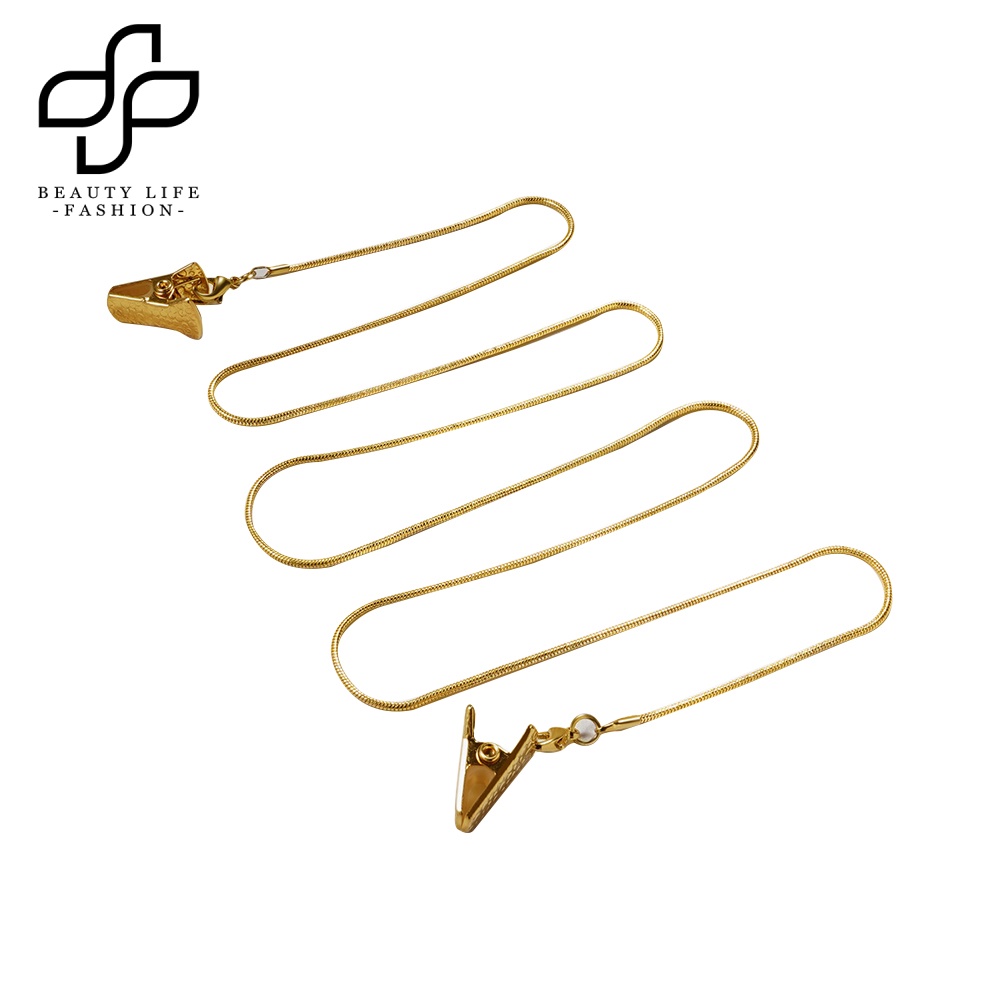 Dây Xích Kẹp Kính Chống Trượt Bằng Kim Loại Hình Rắn Thời Trang