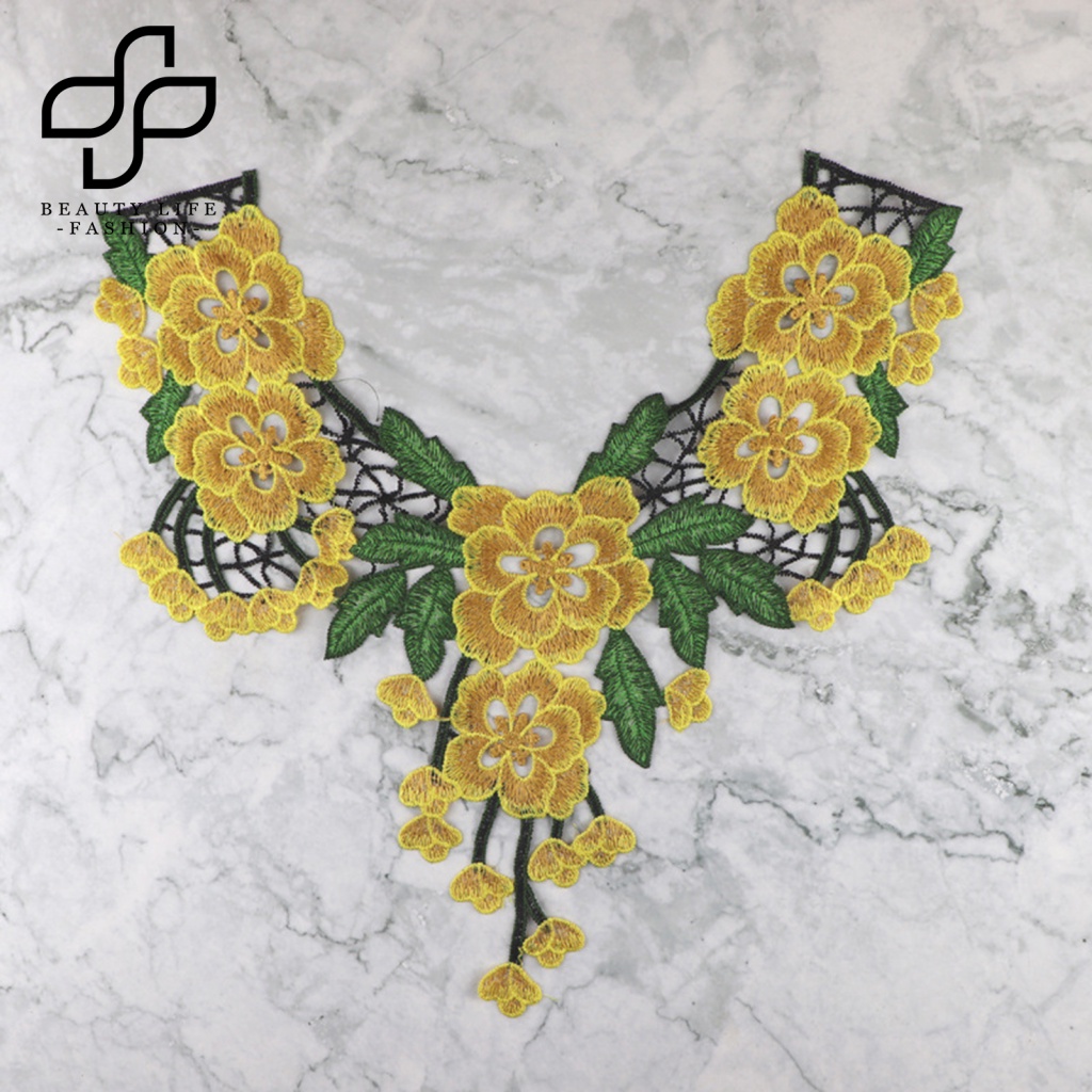 Miếng Vá Quần Áo Bằng Polyester Họa Tiết Hoa Thêu