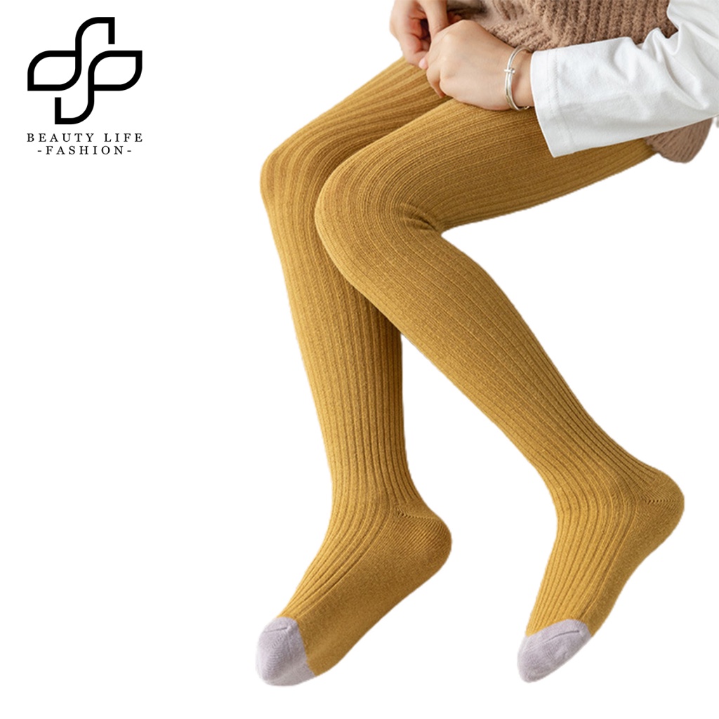 Quần Tất Dệt Kim Màu Trơn Phong Cách Hàn Quốc Thời Trang Thu Đông Cho Nữ