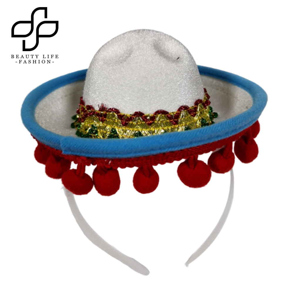 Beautylifefashion Băng Đô Đội Đầu Hóa Trang Mini Phong Cách Mexico