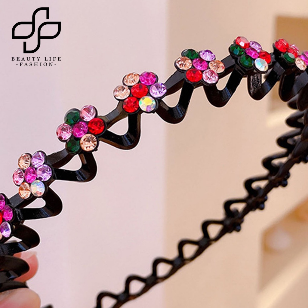 Băng Đô Cài Tóc Đính Đá Thời Trang Hàn Quốc Cho Nữ