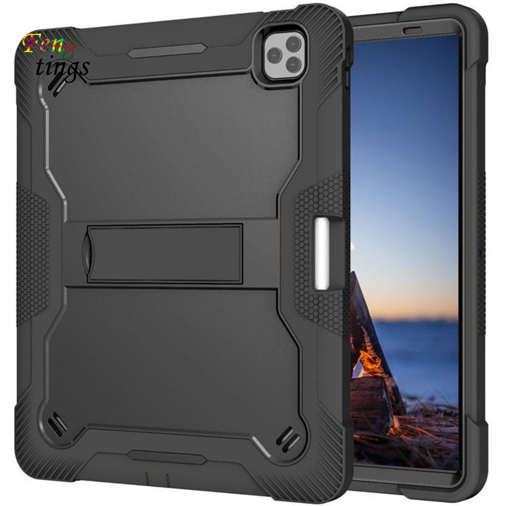 [Ft] Ốp Bảo Vệ Màn Hình Máy Tính Bảng 3 Lớp Mềm Chống Sốc Chống Trầy Xước Có Giá Đỡ Bút Chì Cho iPad 10