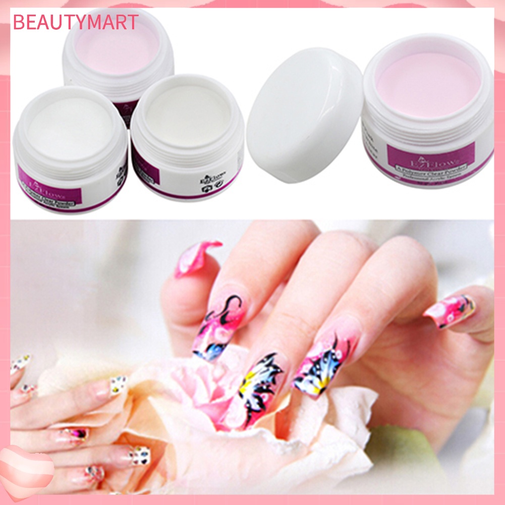 Bộ 3 Hộp Bột Acrylic Lấp Lánh Trang Trí Móng Tay Chuyên Nghiệp DIY