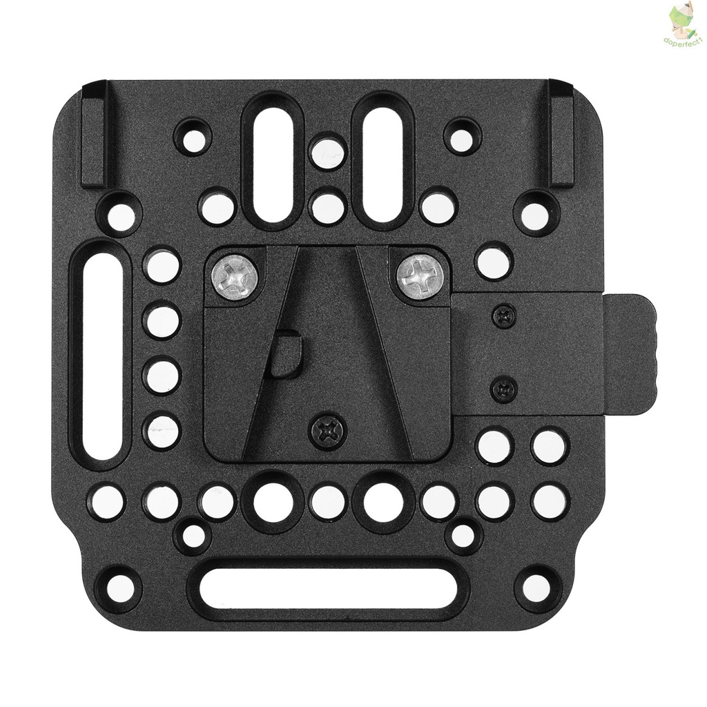 V-Lock Quick Release Plate Aluminum Alloy 1/4 Inch M3 M4 Countersink 1/4 Inch Thread for V-Mount Battery   Came-6.5