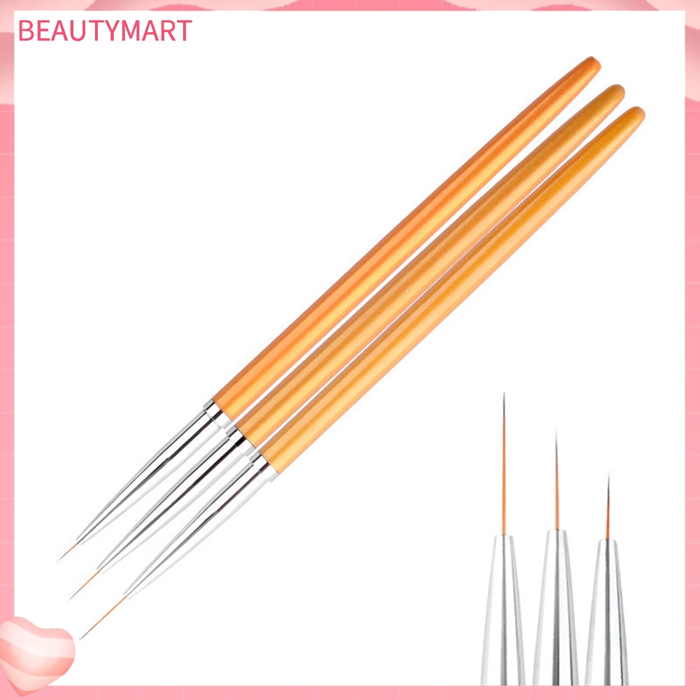 Set 3 Cọ Vẽ Trang Trí Móng Tay Chuyên Nghiệp