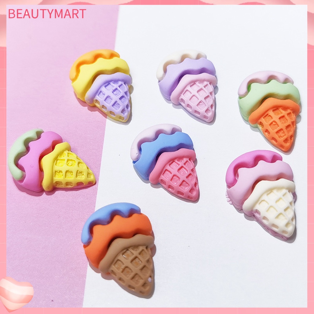 Set 20 Phụ Kiện Trang Trí Móng Tay / Điện Thoại Hình Que Kem 3D DIY