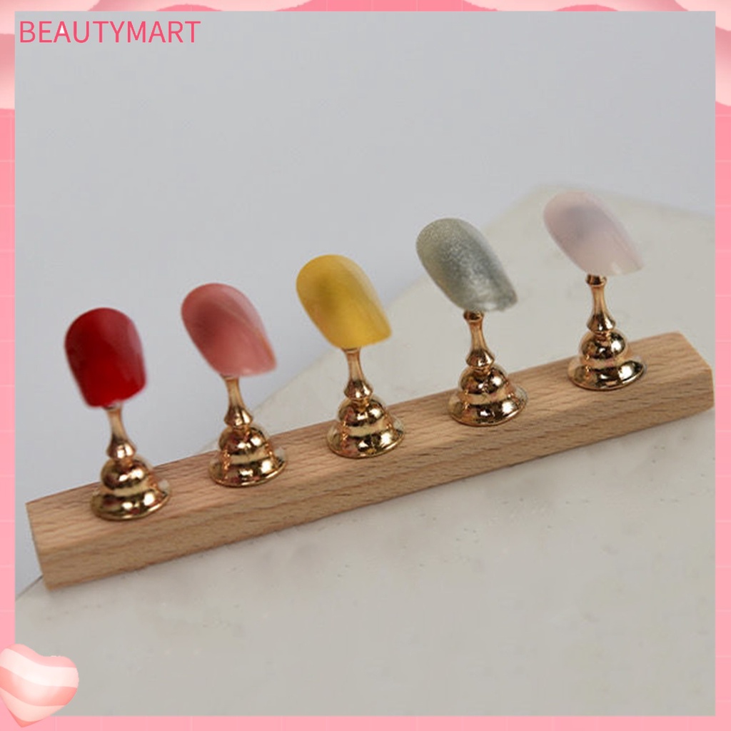 1 Bộ Giá Đỡ Móng Tay Giả Bằng Hợp Kim Hấp Thụ Mạnh Dùng Trưng Bày