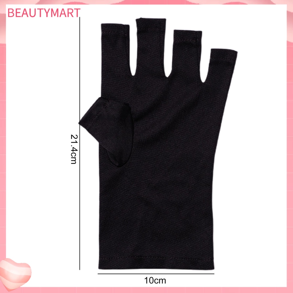 1 Đôi Găng Tay Không Ngón Bằng Polyester Co Giãn Thoáng Khí Chống Tia UV Chuyên Nghiệp