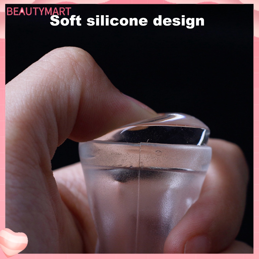 Dụng Cụ In Hình Móng Tay Hai Đầu Độ Co Giãn Cao Bằng Silicone Kèm Dụng Cụ Cạo