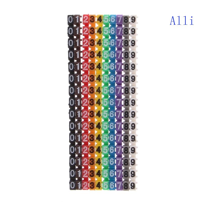 Bộ 150 Phụ Kiện Đánh Dấu Dây Cáp Hình Chữ C Nhiều Màu Sắc 1 5mm