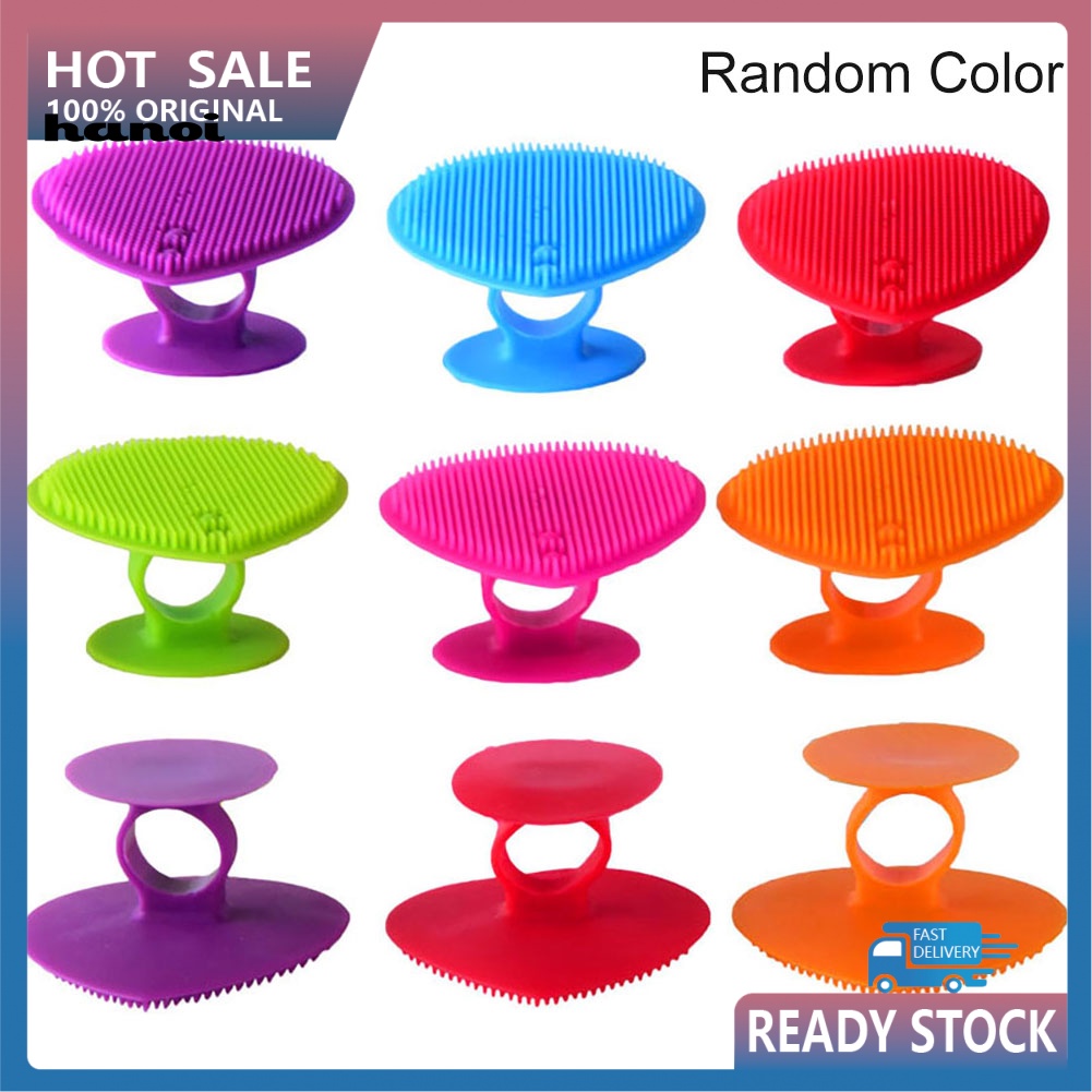 Cọ Silicone Rửa Mặt Tẩy Tế Bào Chết Làm Sạch Mụn Đầu Đen