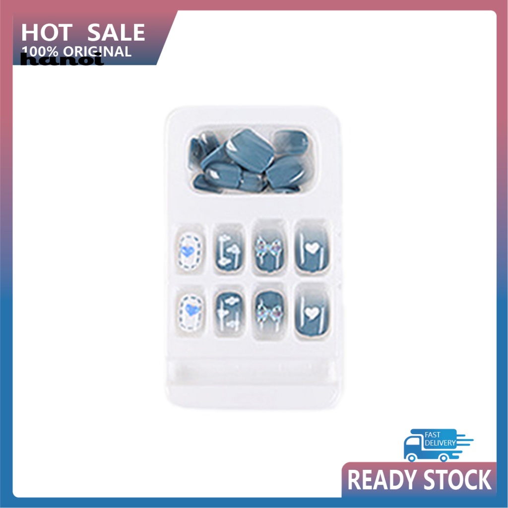1 Bộ Miếng Dán Trang Trí Móng Tay Họa Tiết Da Báo Màu Xanh Dương Đậm Sang Trọng