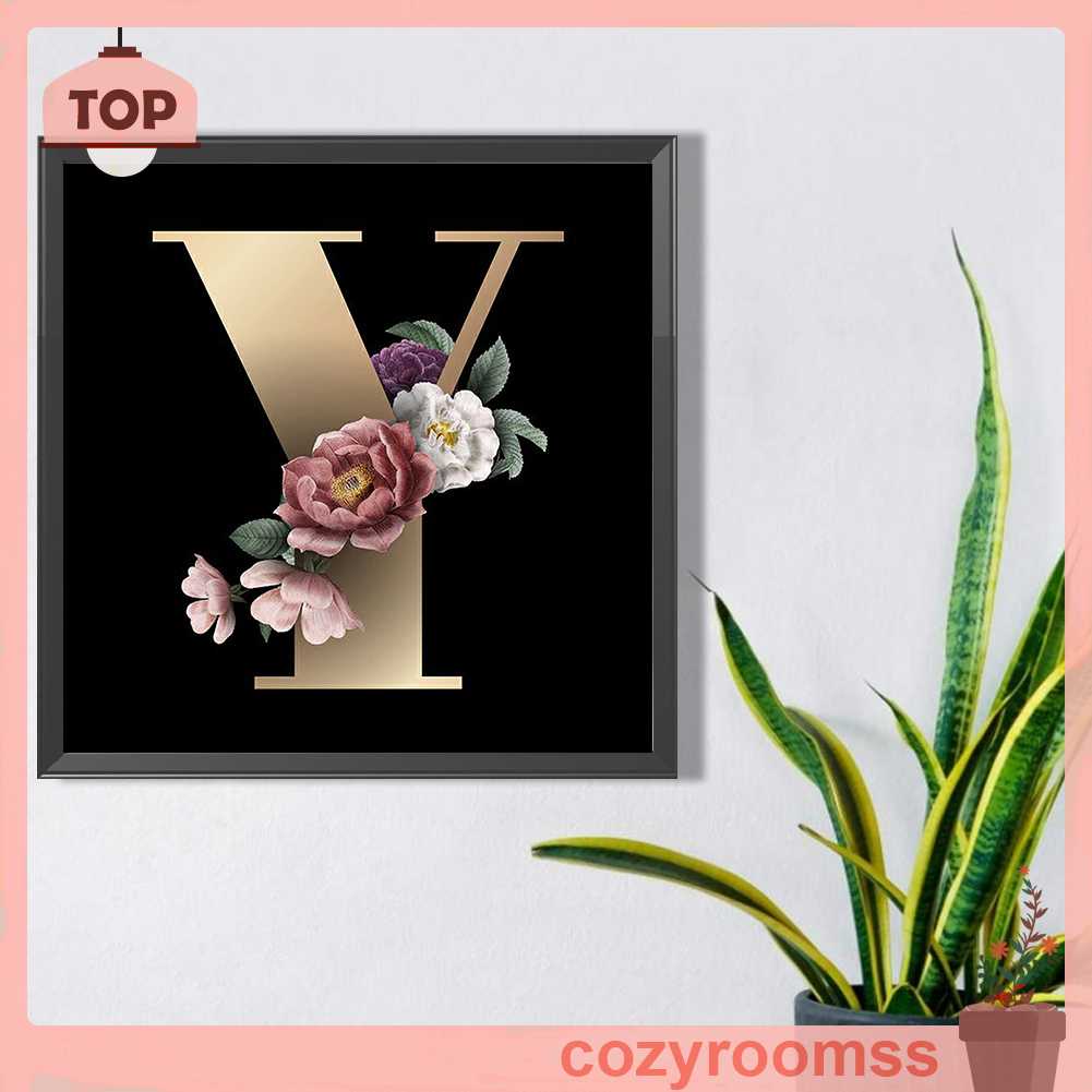 Bộ Tranh Đính Đá 5D Họa Tiết Chữ Y Độc Đáo DIY Dùng Trang Trí Nhà Cửa