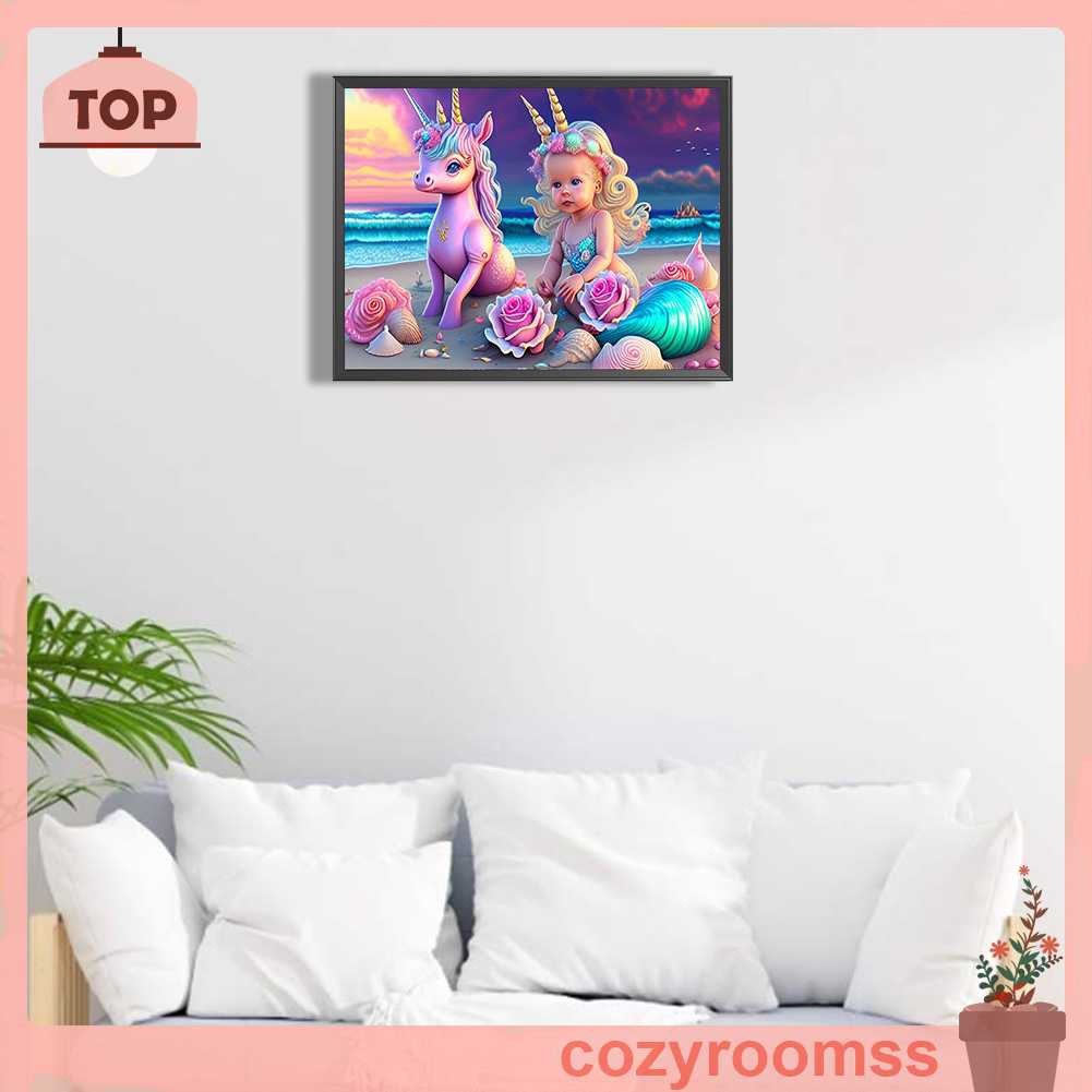 Tranh Đính Đá Kim Cương Toàn Bộ 5D DIY Hình Vẽ Trẻ Em Trang Trí Nhà Cửa