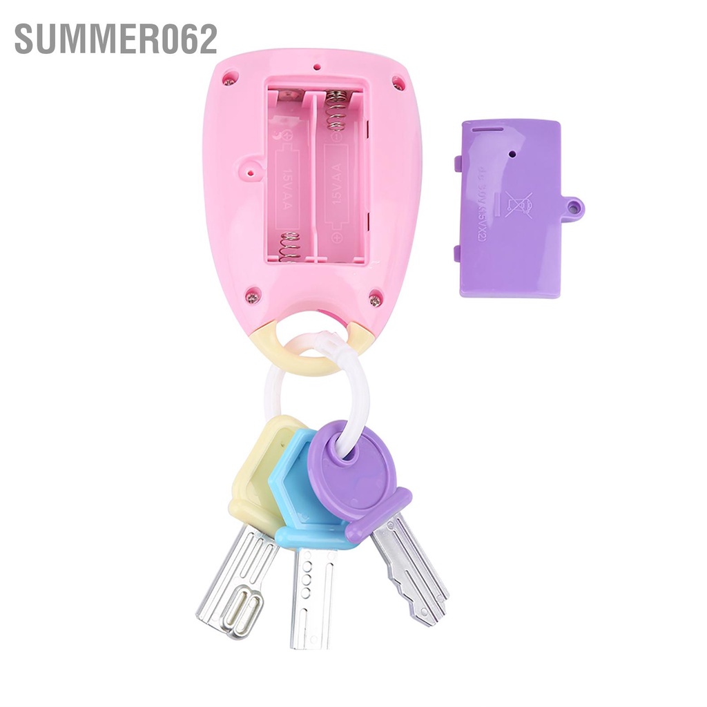 Summer062 Đồ Chơi Cho Bé Chìa Khóa Thông Minh Ô Tô Điều Khiển Từ Xa Nhạc Giả Vờ Trẻ Em Giáo Dục