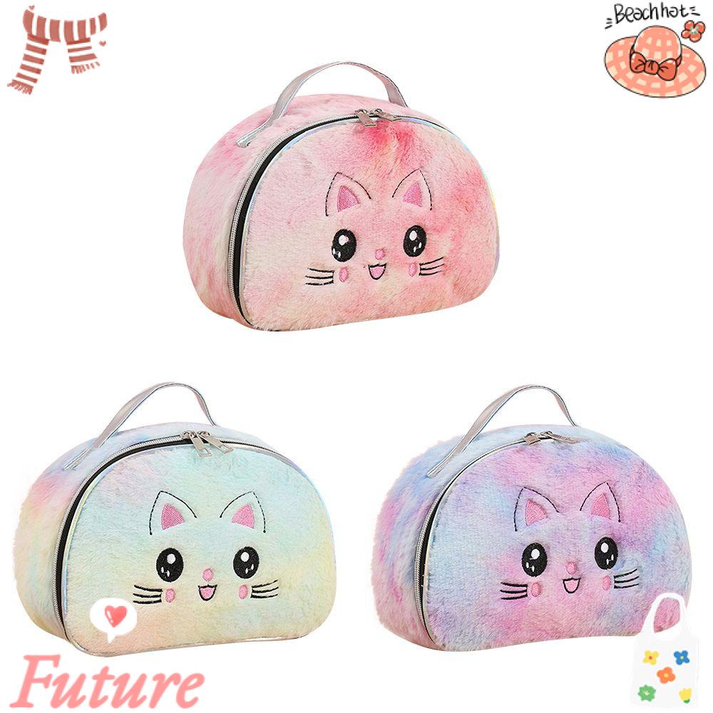 Túi Đựng Mỹ Phẩm Hình Mèo Hoạt Hình Dễ Thương