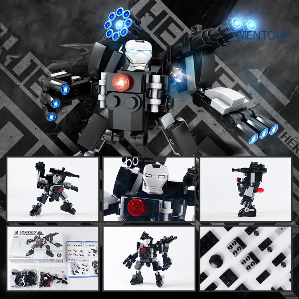 [MT] Đồ Chơi Lắp Ráp Đồ trang trí Chiến Binh Mecha Bằng Nhựa Màu Đen Có Khớp Cử Động Được DIY Làm Quà Tặng Cho Bé