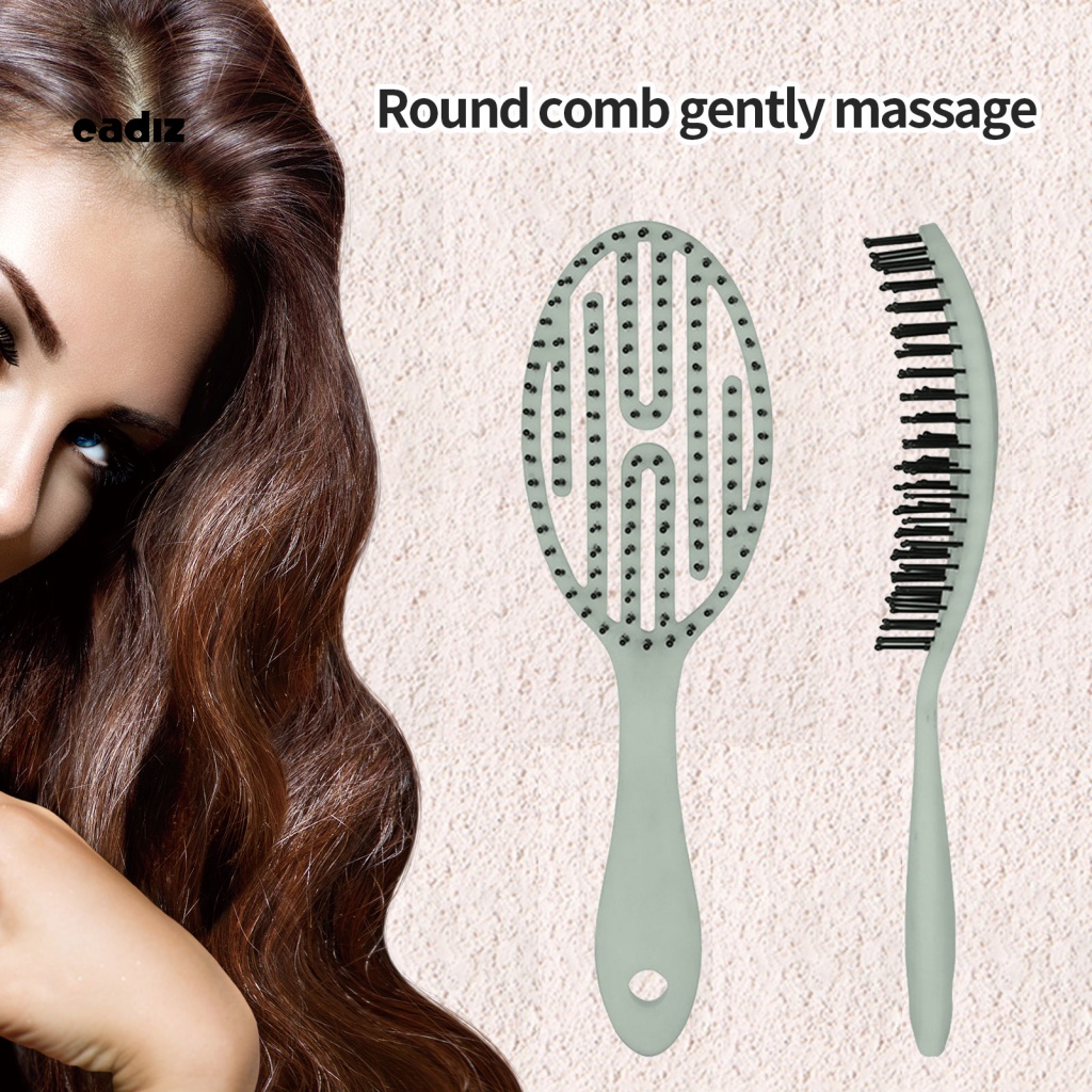 Lược Chải Tóc Xoăn Dài Bằng Nhựa Thiết Kế Hai Cách Sử Dụng Cho Nữ