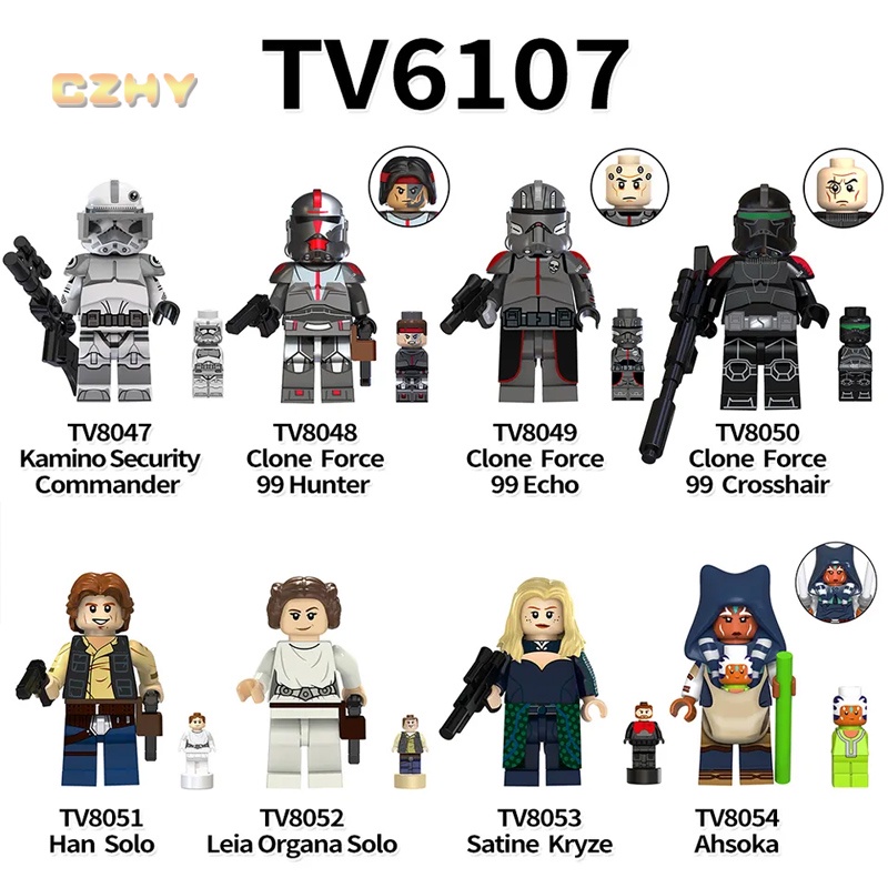 Mô Hình Đồ Chơi Lắp Ráp Nhân Vật Solo Ahsoka Trong Phim Hoạt Hình "Star Wars"