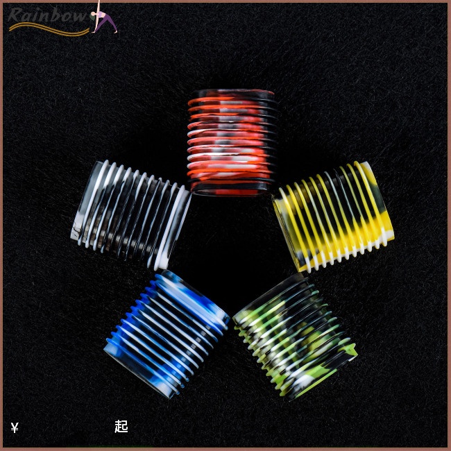 Bộ 10 Vỏ Bọc Tay Cầm Guồng Quay Câu Cá Bằng Silicon Mềm Chống Trượt Họa Tiết Rằn Ri