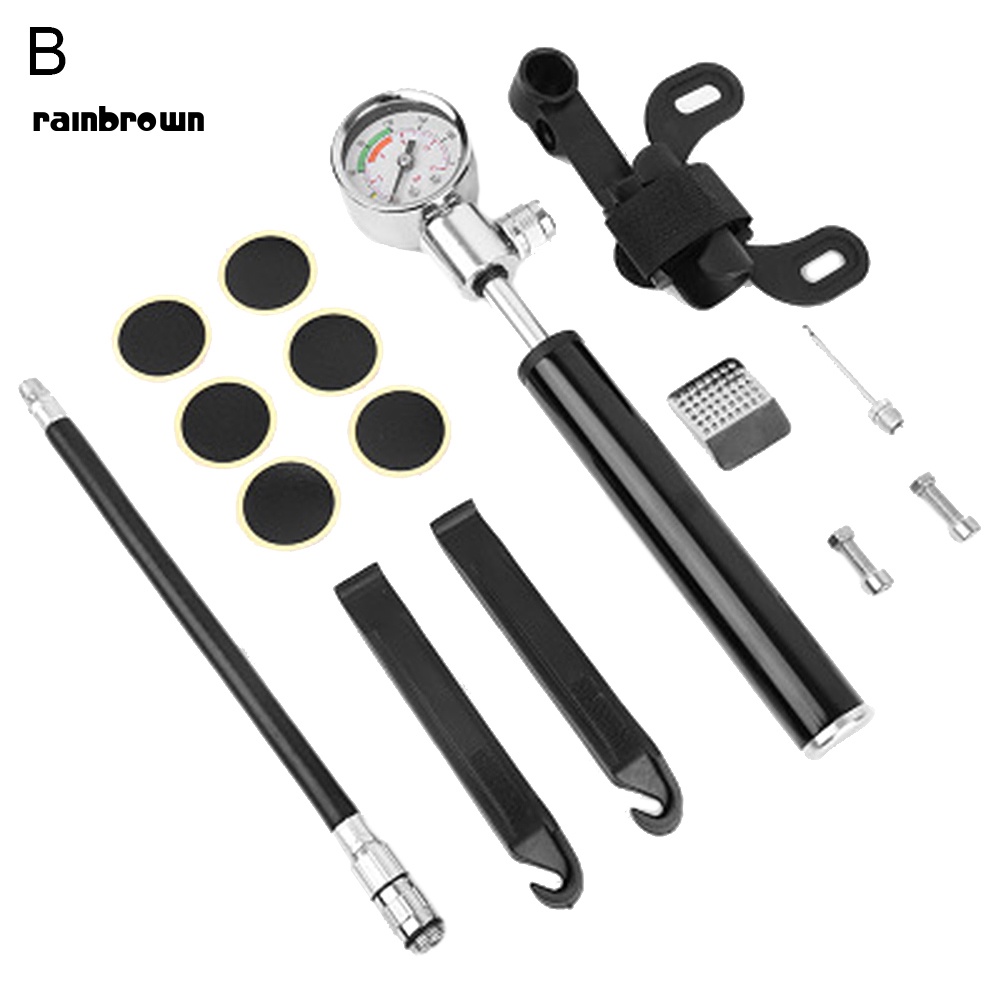 Bơm Xe Đạp Leo Núi Áp Suất Cao Di Động Tiện Lợi