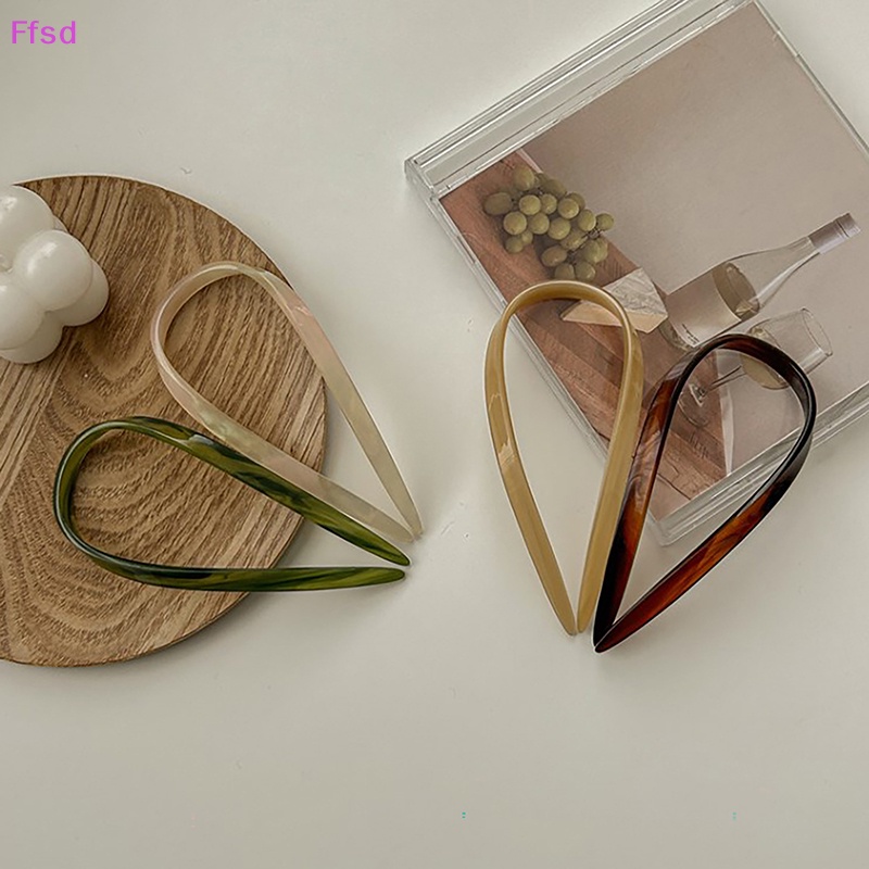 {Ffsd} Dây Buộc Tóc Acetate Hình Chữ U Lớn Thời Trang Cho Nữ * Bán Chạy