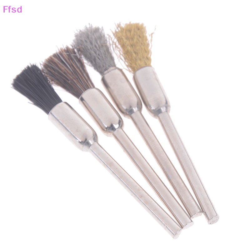 1 Bàn Chải Dây Đồng Làm Sạch Đầu Khoan Móng Tay