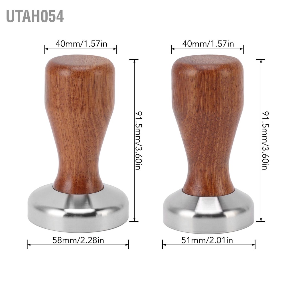 Utah054 Cà Phê Tam Giác Đa Năng Thép Không Gỉ 304 Đế Phẳng Bột Đậu Ép Búa Cho