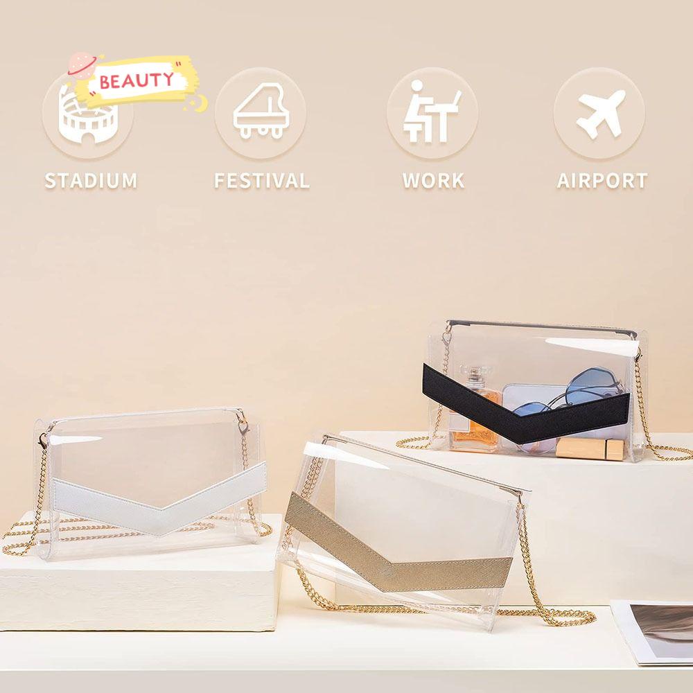 Túi Đeo Chéo Trong Suốt Cỡ Lớn Unisex