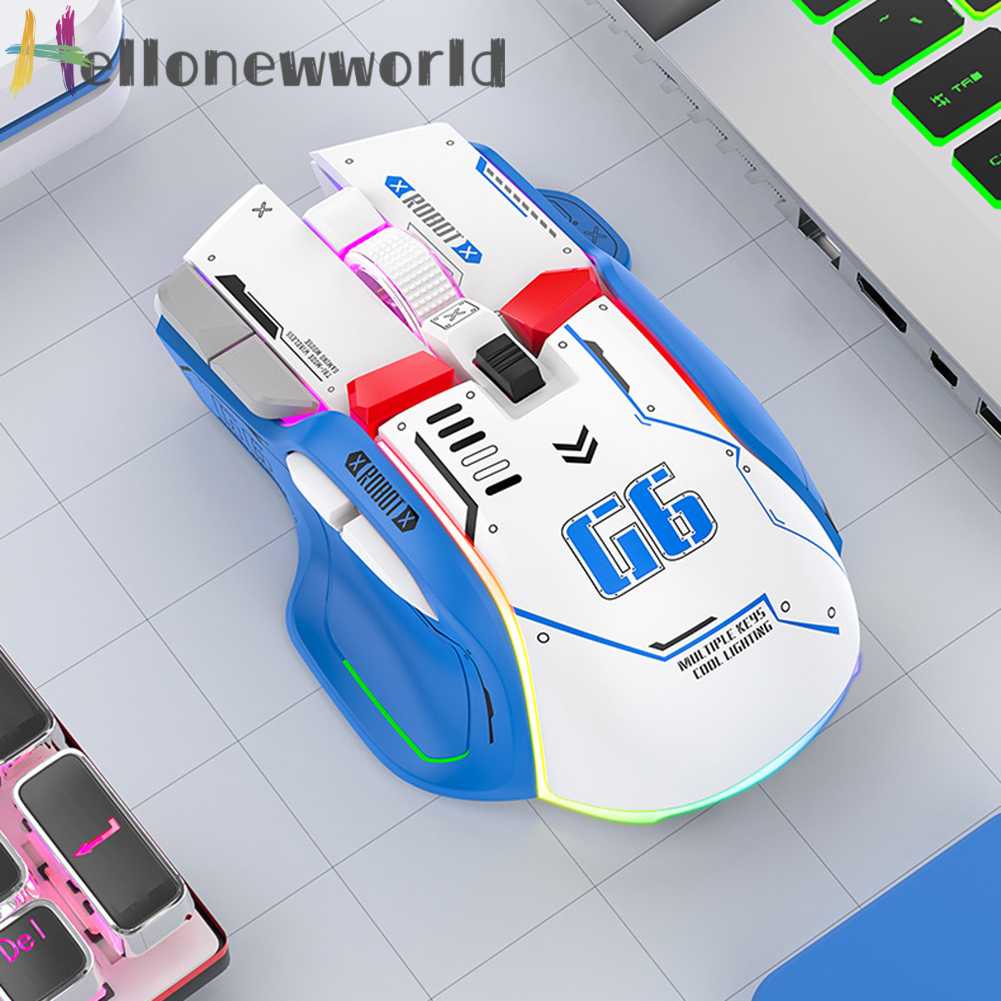 Chuột Bluetooth 2.4G Có Đèn RGB 500mAh