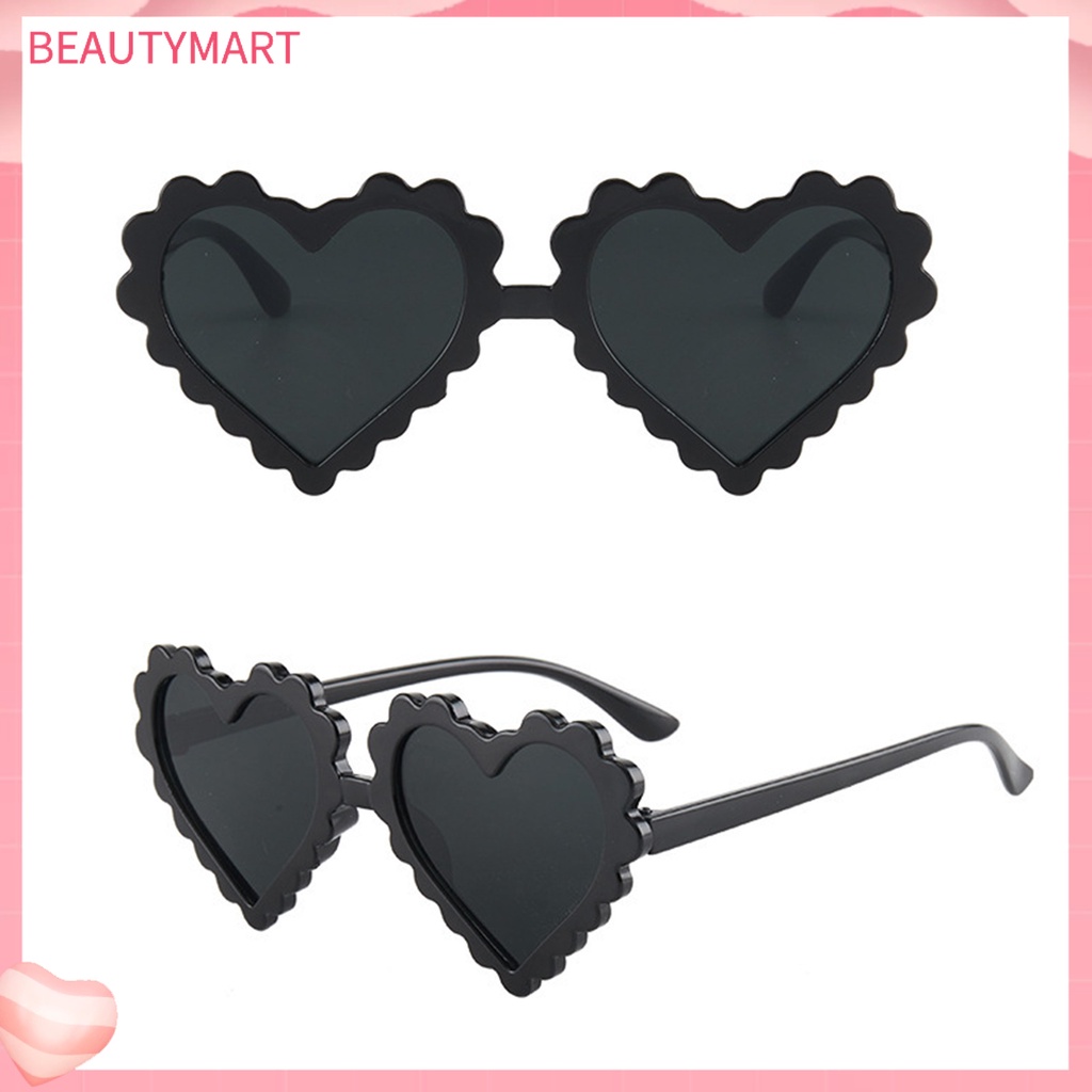 Kính Mát Hình Trái Tim Hoạt Hình Cá Tính Cho Bé