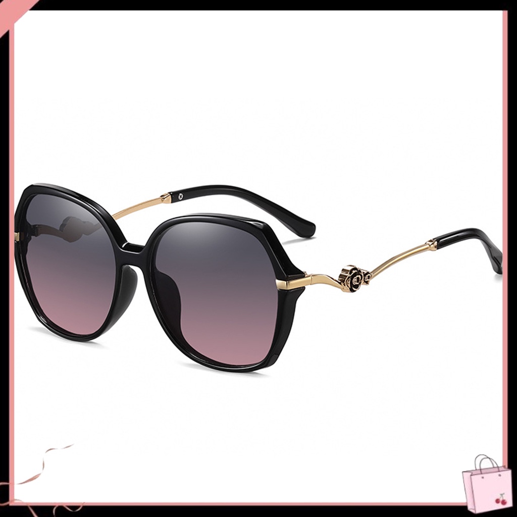 Kính Mát Phân Cực Chống Tia UV Gọng Lớn Không Đổi Màu Cho Nữ