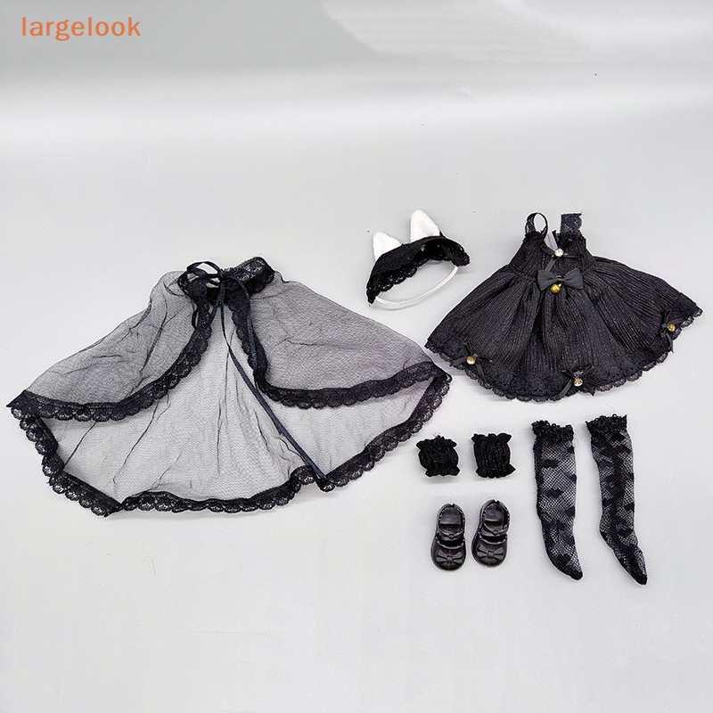 Set 6 Búp Bê Đồ Chơi Thay Đổi Màu Đen Kích Thước 30CM